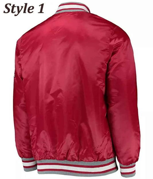 Alabama Crimson Tide Bomber Satin Jacket