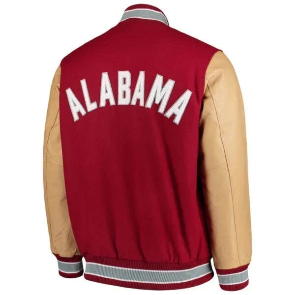 Alabama Crimson Tide Red Varsity Jacket – Back View