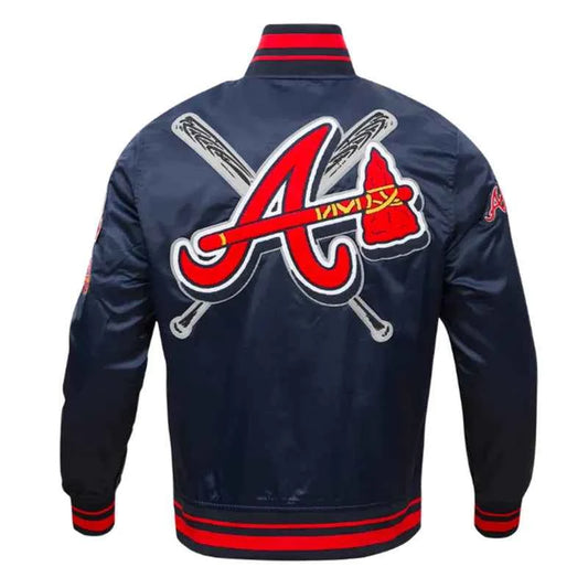 Atlanta Braves Mashup Classic Rib Satin Jacket
