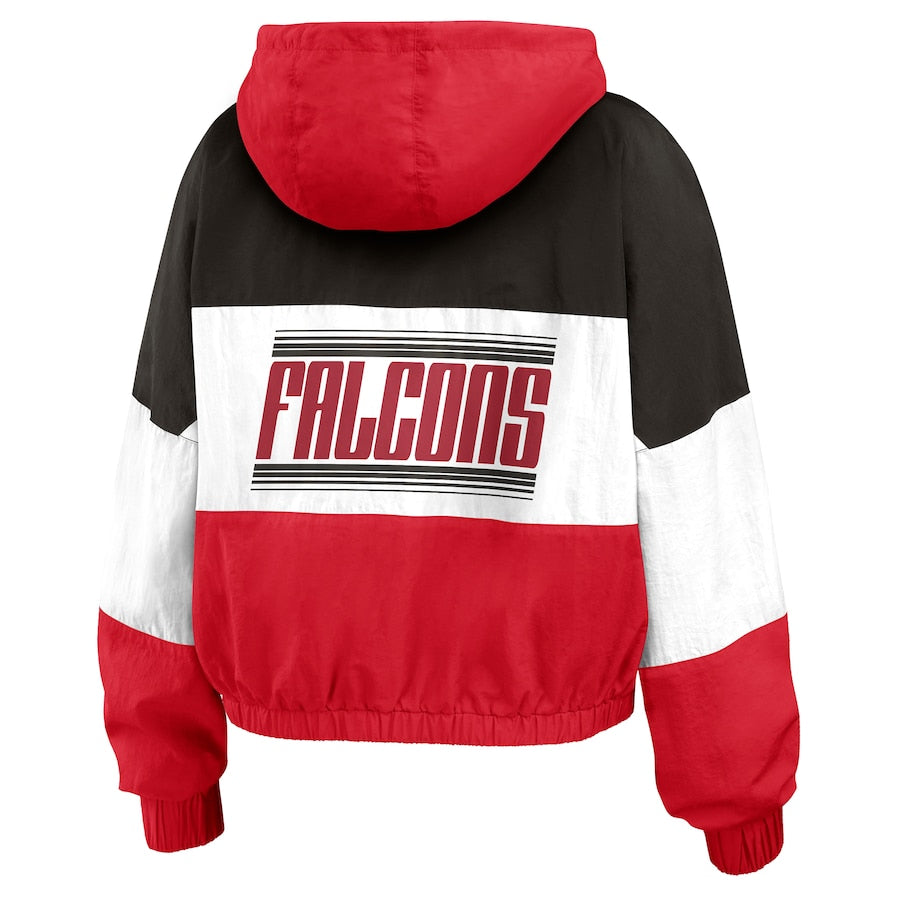 Atlanta Falcons Red Windbreaker Jacket – Side View
