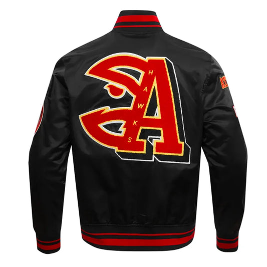 Atlanta Hawks Satin Jacket – Back View