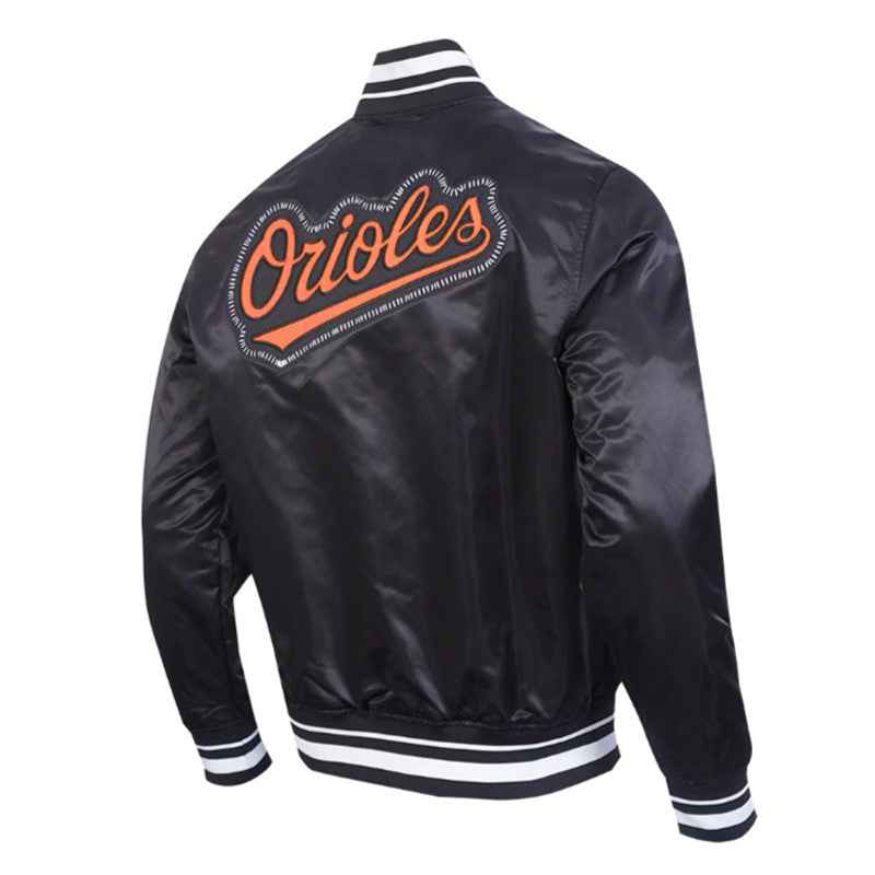 Baltimore Orioles Diy Pick Stitch Classic Rib Satin Jacket