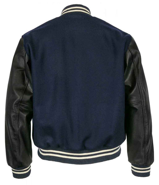 Black and Blue Detroit Tigers 1955 Letterman Jacket