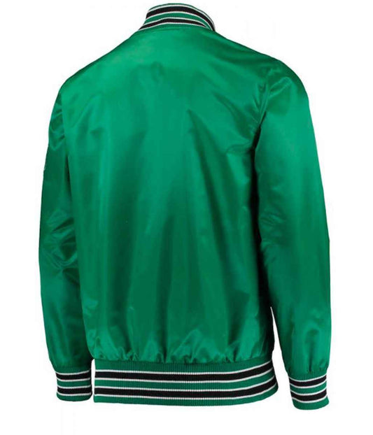 Boston Celtics Satin Kelly Green Jacket