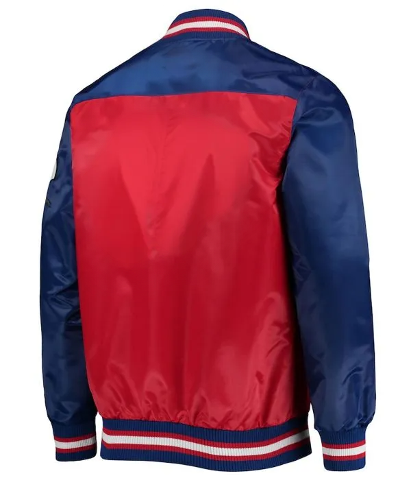 Buffalo Bills Red Satin Jacket – Back View