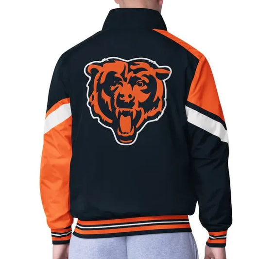 Chicago Bears Blue Sports Jacket – Back View
