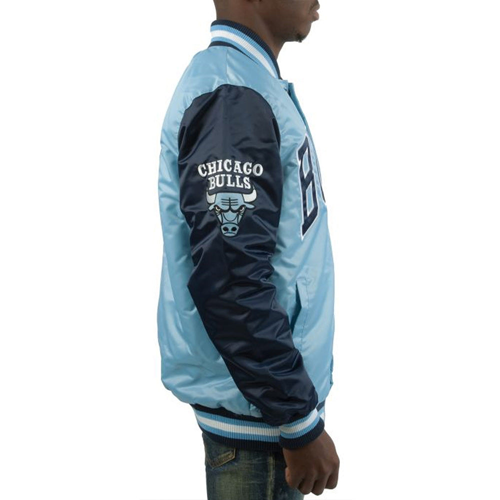 Chicago Bulls Blue Sports Jacket – Close-Up Detail