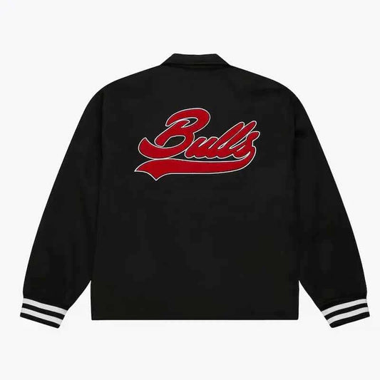 Chicago Bulls Oversweep Black Varsity Wool Jacket