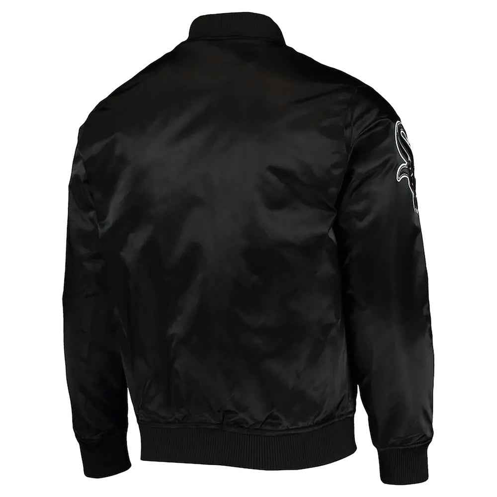 Chicago White Sox Wordmark Bomber Satin Jacket