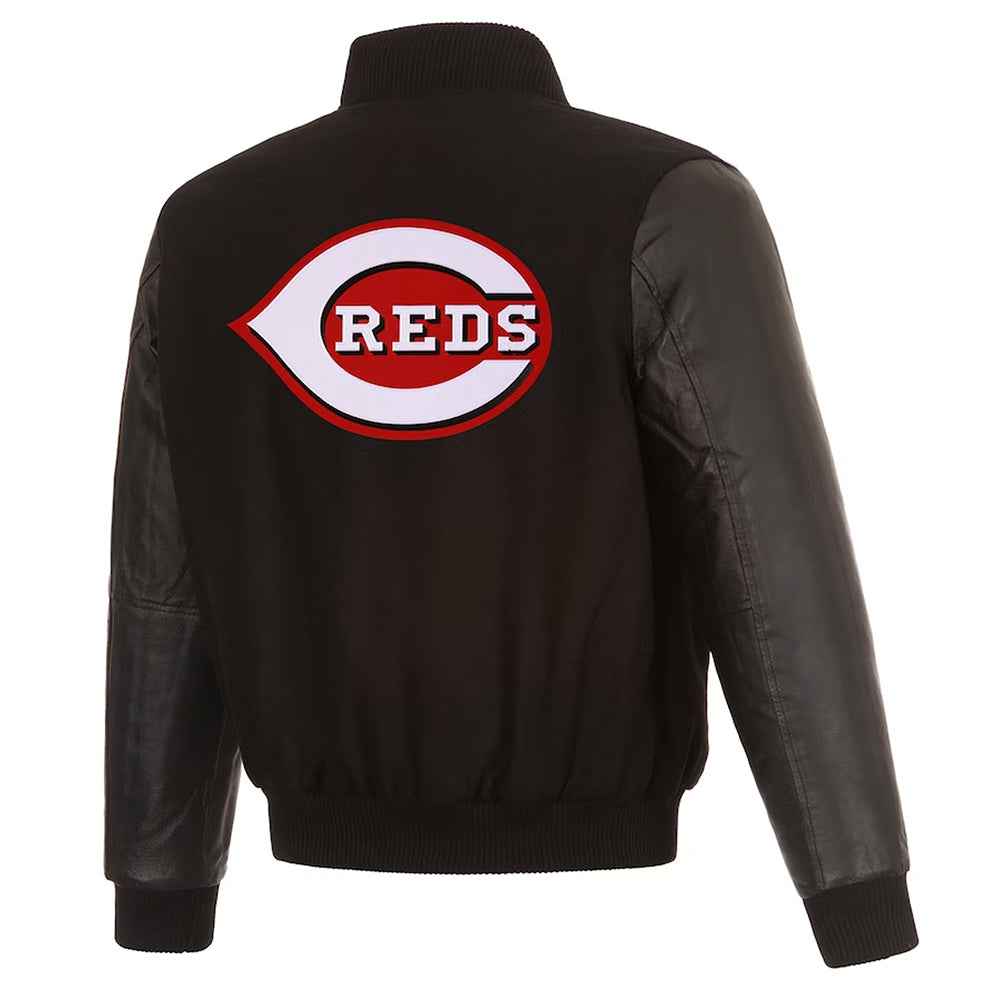 Cincinnati Reds Black Varsity Jacket
