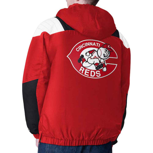 Cincinnati Reds Charger Half-Zip Pullover Jacket
