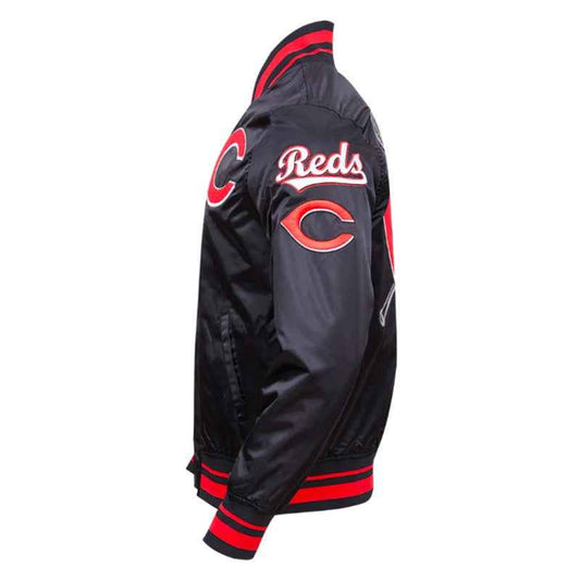 Cincinnati Reds Mashup Classic Rib Satin Jacket