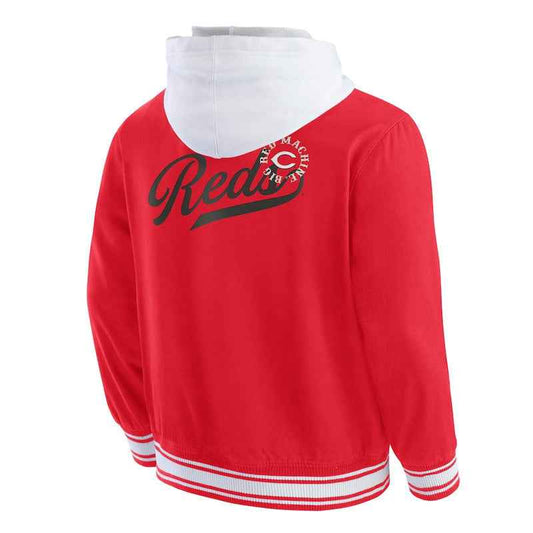Cincinnati Reds Red Cotton Hooded Jacket