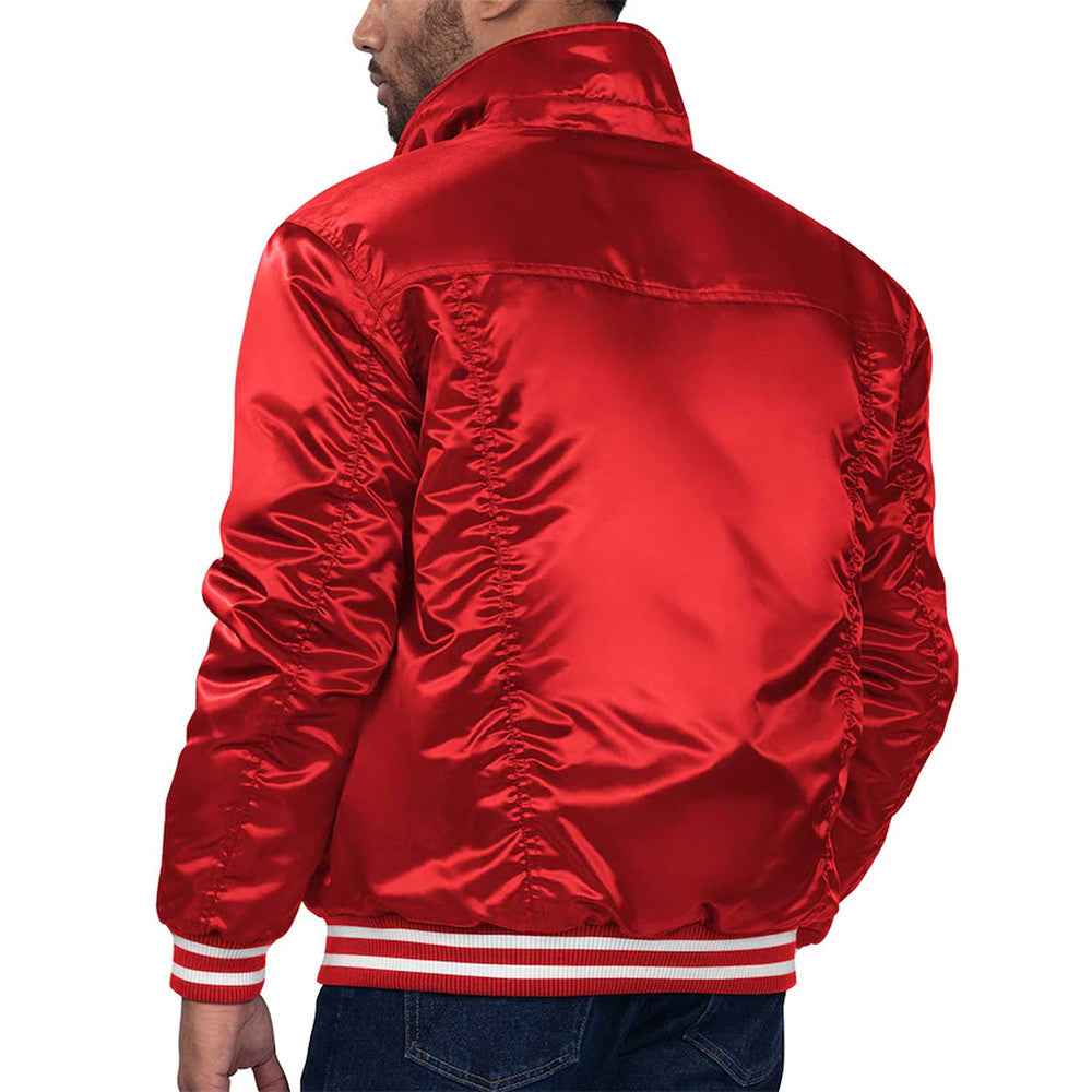 Cincinnati Reds Red Silver Tab Trucker Jacket