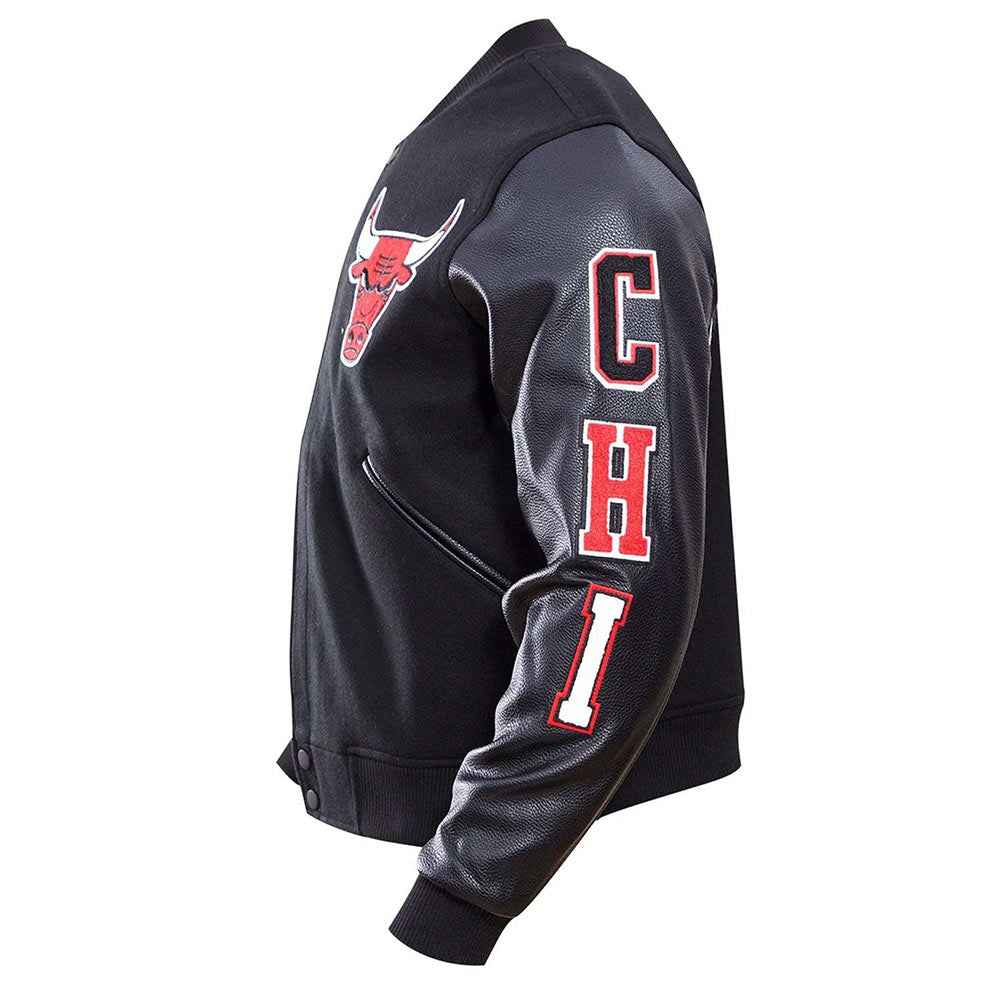 Classic Chicago Bulls Varsity Wool/Leather Jacket