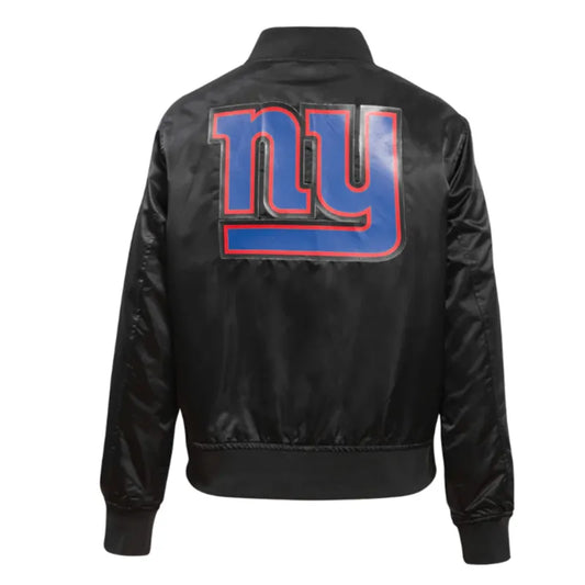 NFL Black Satin Jacket – Back View