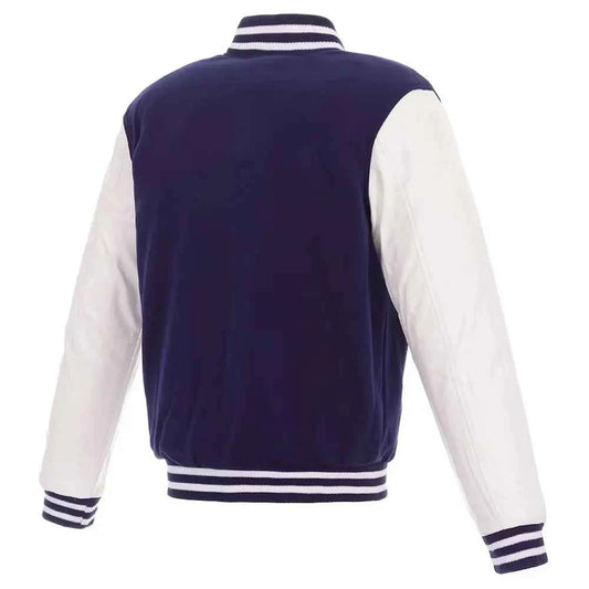 Cleveland Cavaliers Varsity Navy Blue and White Jacket