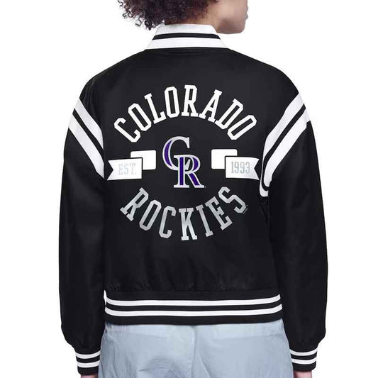 Colorado Rockies Varsity Satin Jacket