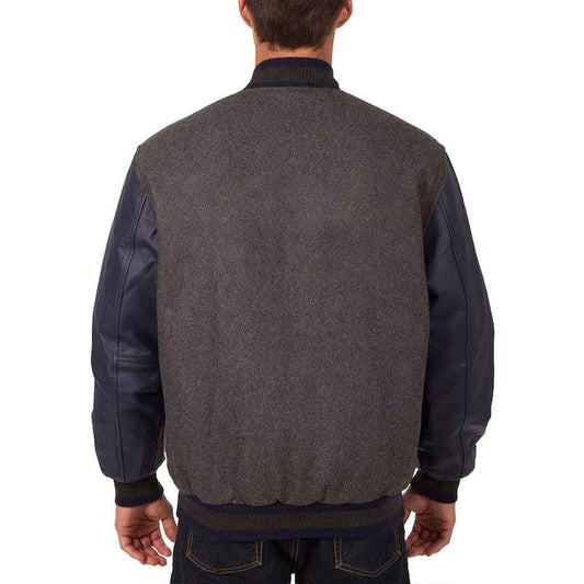 Detroit Tigers Charcoal/Navy Varsity Jacket