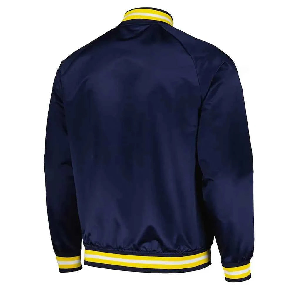 Indiana Pacers Throwback Wordmark Navy Jacket