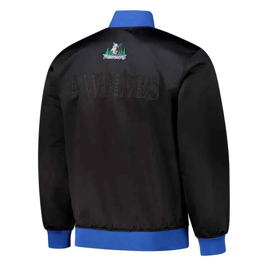 Minnesota Timberwolves OG 3.0 Lightweight Black Satin Jacket