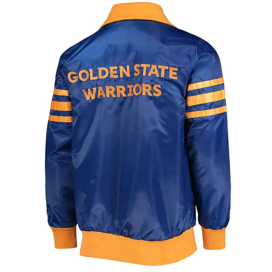 NBA Royal Golden State Warriors The Captain II Satin Jacket