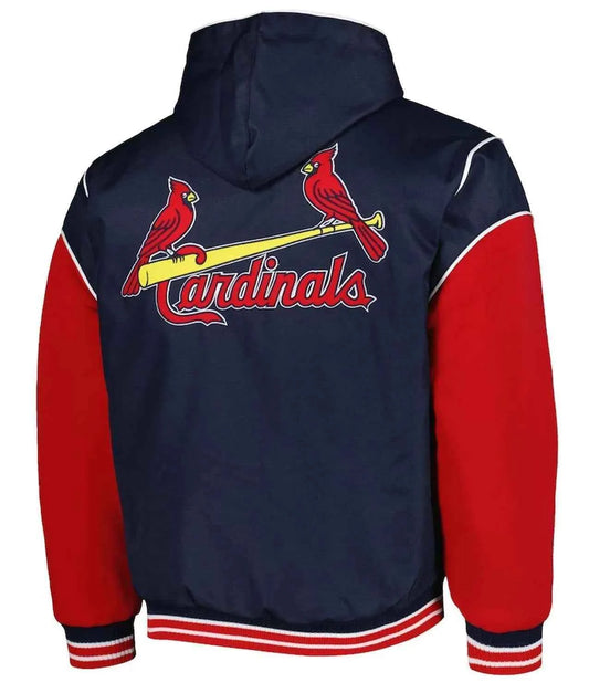 Navy/Red St. Louis Cardinals Hoodie Jacket