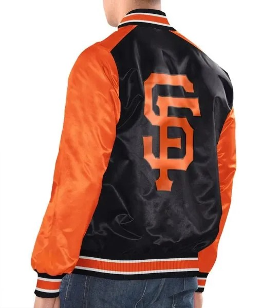 San Francisco Giants Black Varsity Jacket – Back View