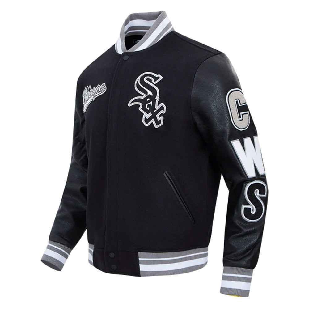 Script Tail Chicago White Sox Classic Rib Varsity Jacket