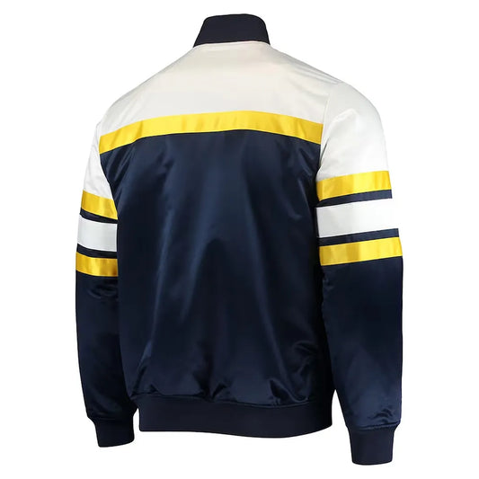 Indiana Pacers Navy Sports Jacket – Back View