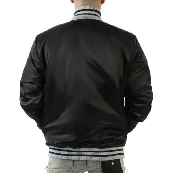Las Vegas Raiders Black Sports Jacket – Back View