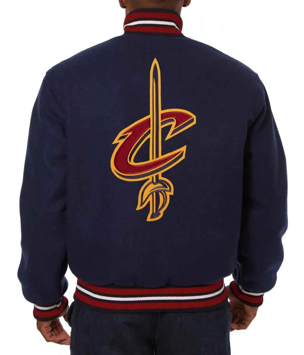 Varsity Cleveland Cavaliers Navy Blue Wool Jacket