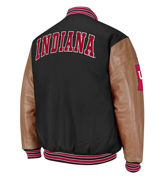 Black Black Varsity Jacket – Back View