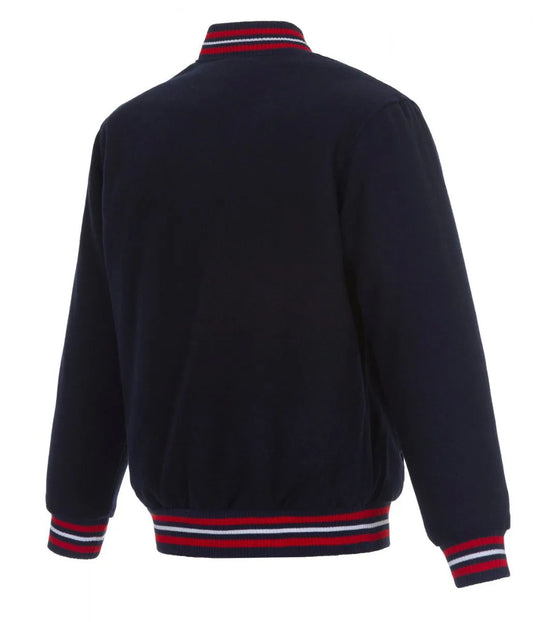 NBA Blue Varsity Jacket – Back View