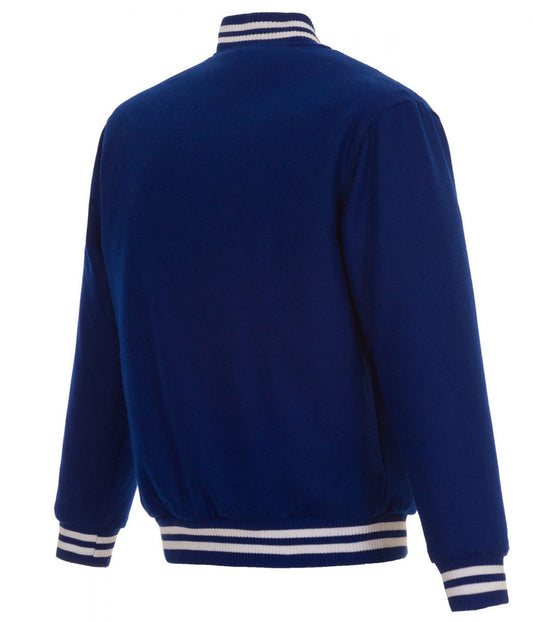 Philadelphia 76ers Blue Varsity Jacket – Back View