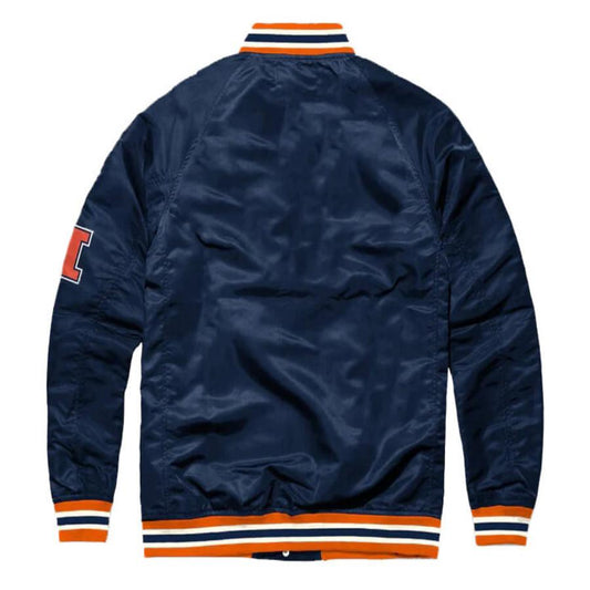 Blue Blue Satin Jacket – Back View