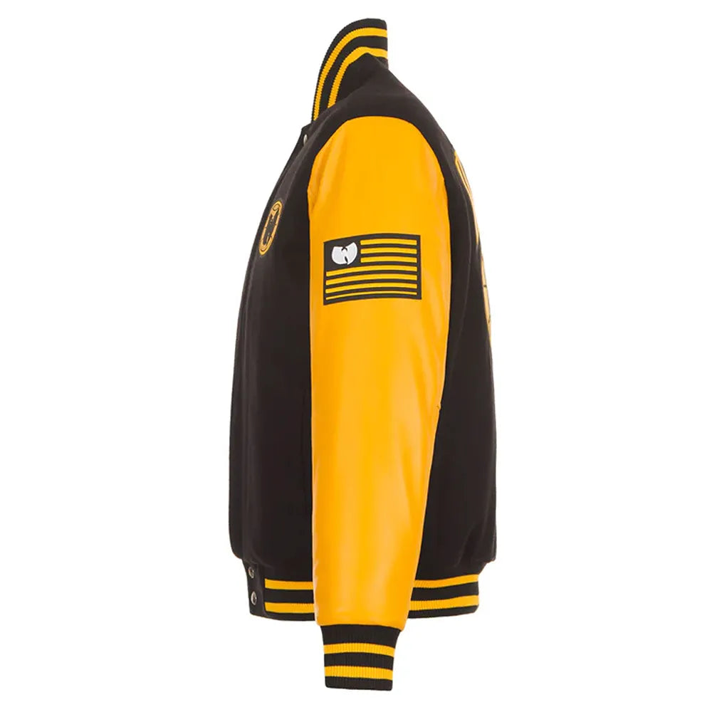 Black Black Varsity Jacket – Side View