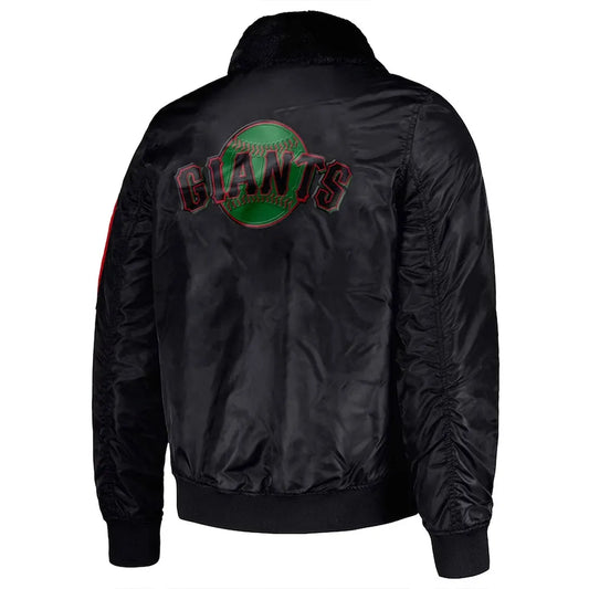 Washington Commanders Black Sports Jacket – Back View
