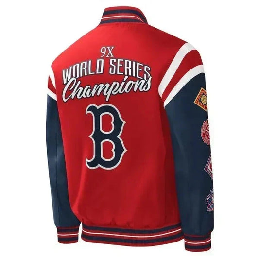 Boston Red Sox Red Sports Jacket – Back View