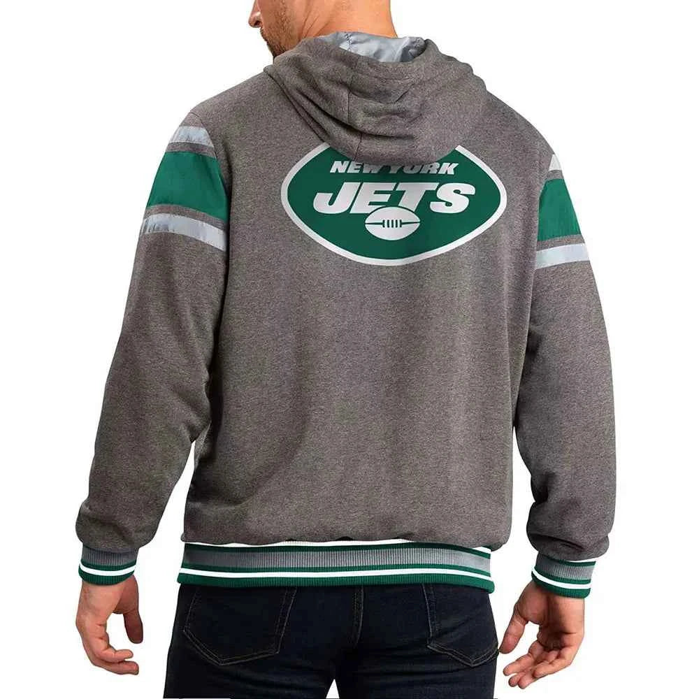 Gray New York Jets Extreme Hoodie