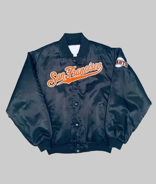 San Francisco Giants Navy Bomber Jacket – Front View