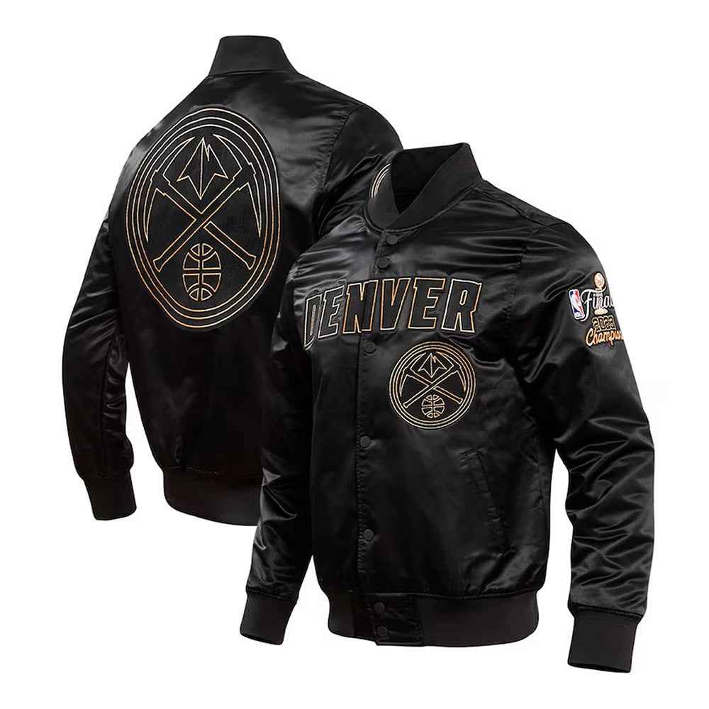 2025 Finals Champions Denver Nuggets Black Jacket