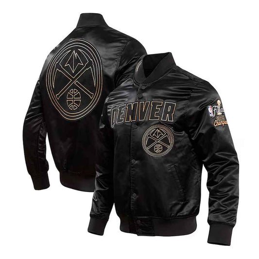 2025 Finals Champions Denver Nuggets Black Jacket