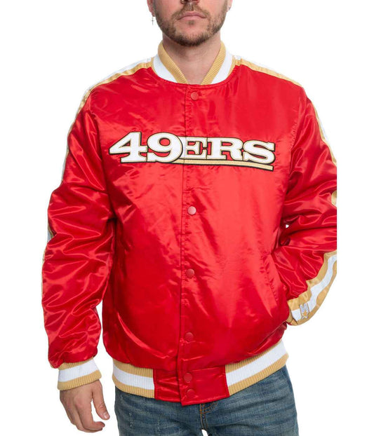 49ERS San Francisco Red Satin Jacket
