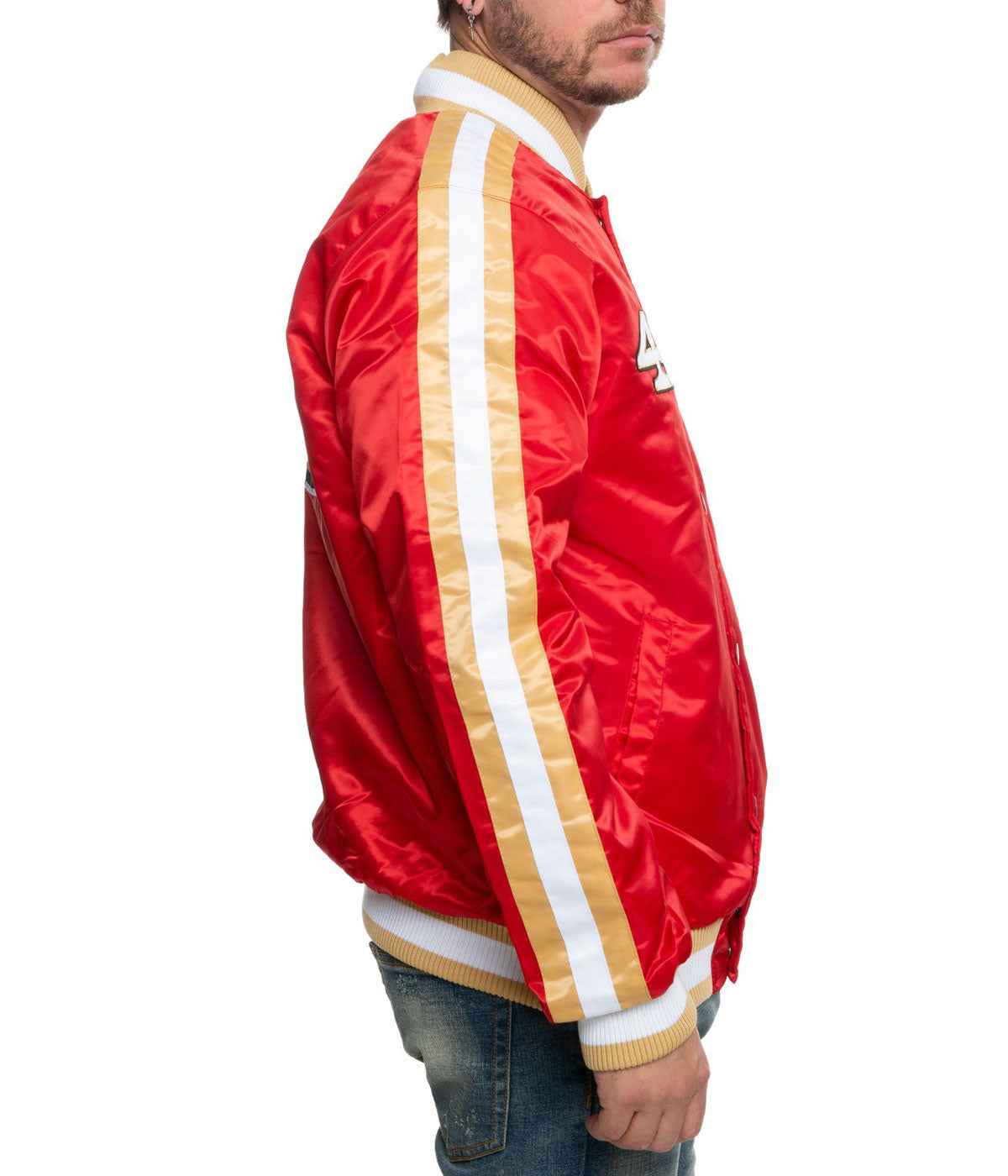 49ERS San Francisco Red Satin Jacket