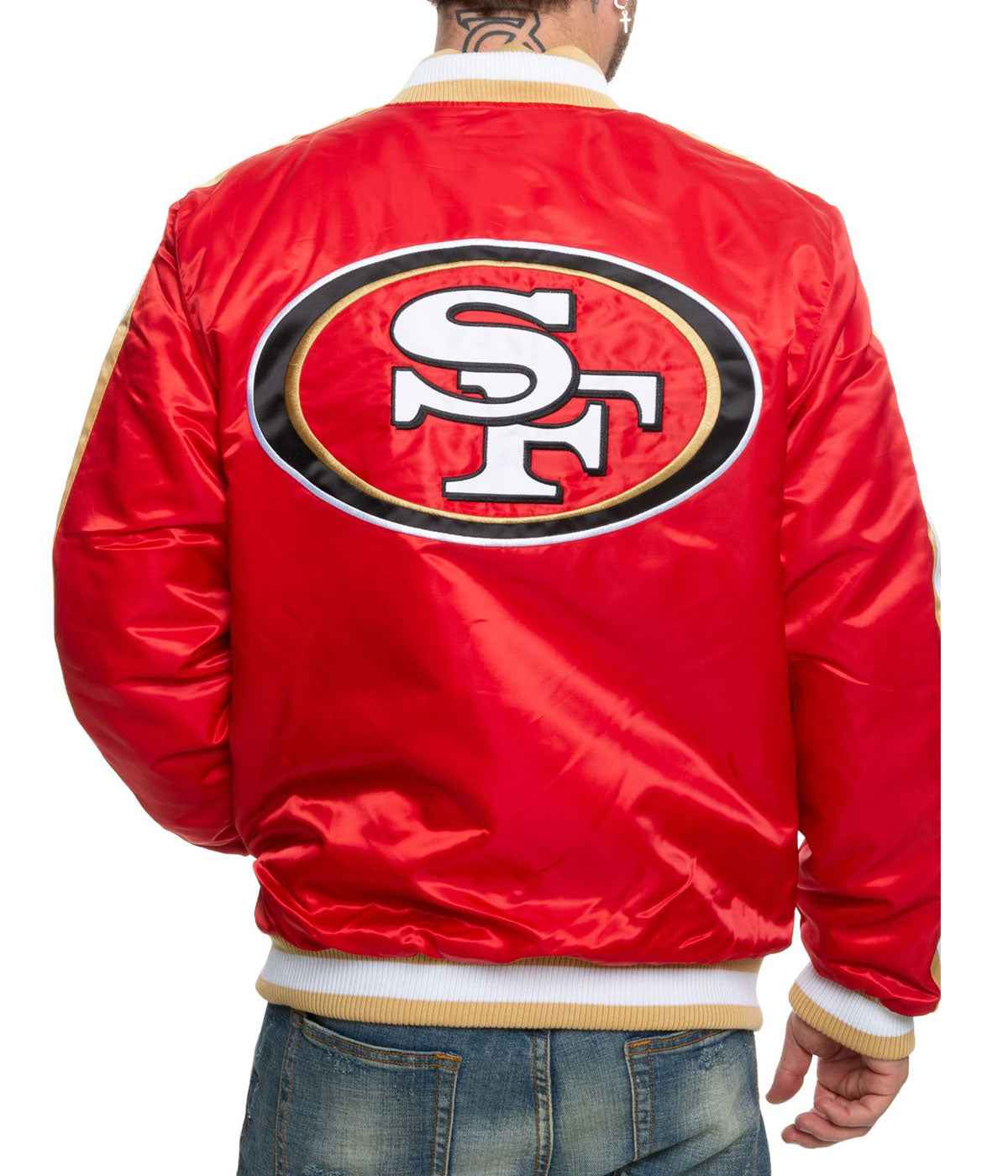 49ERS San Francisco Red Satin Jacket