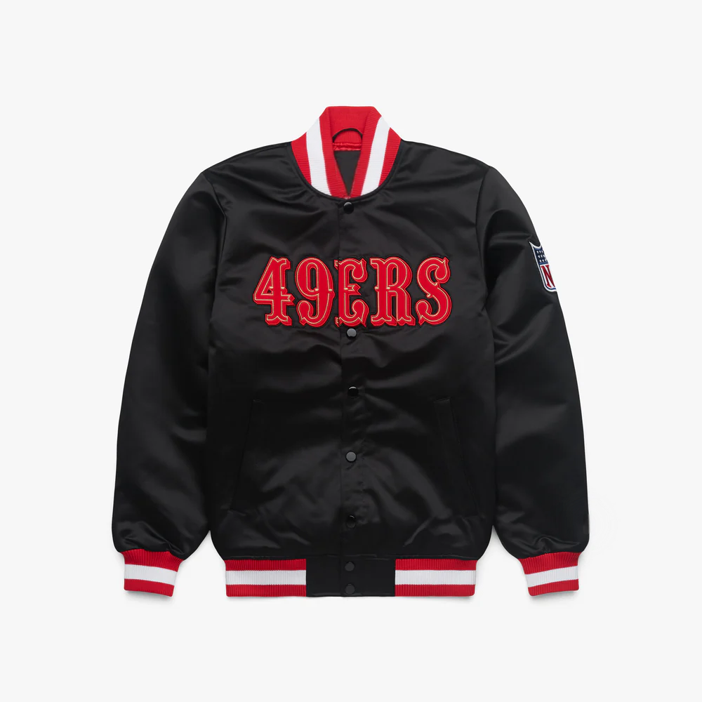 Black Black Satin Jacket – Front View