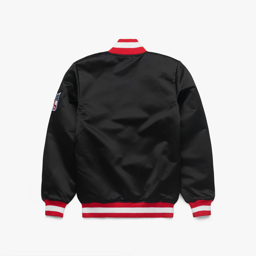 Black Black Satin Jacket – Back View