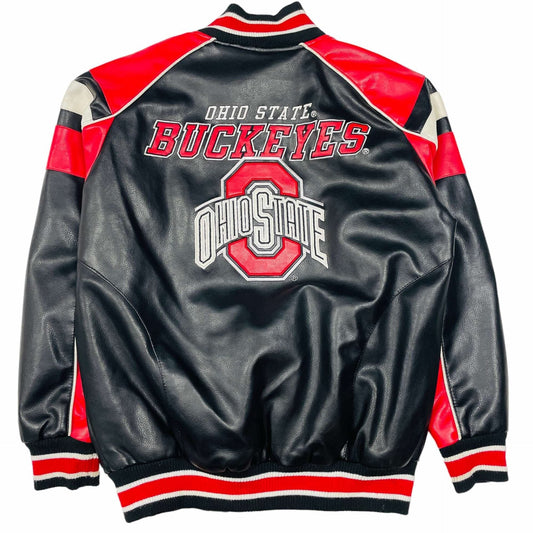 Ohio State Buckeyes Leather Jacket – Back View