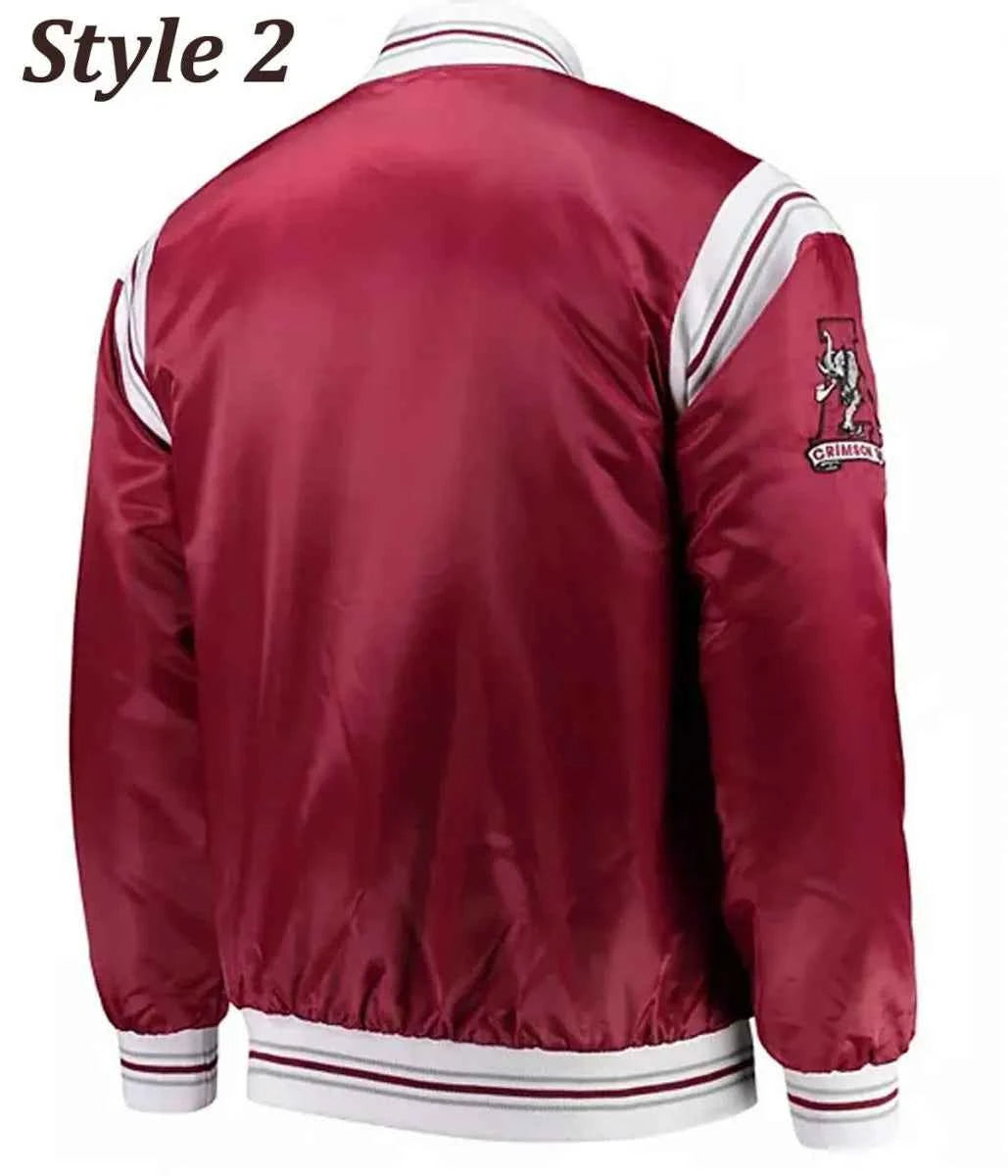 Alabama Crimson Tide Bomber Satin Jacket